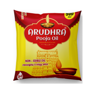 Arudhra Pooja Oil – 500 ml Pooja Oil Front